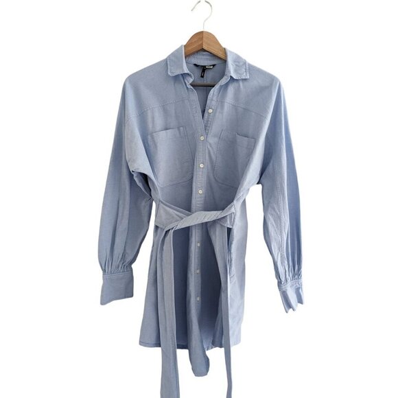 Marissa Webb Emmerson Blouson Sleeve Belted Shirtdress - Picture 9 of 9